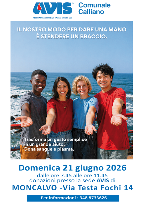 AVIS - Il nostro modo per dare una mano è stendere un braccio